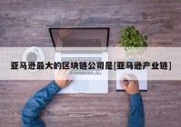 亚马逊最大的区块链公司是[亚马逊产业链]